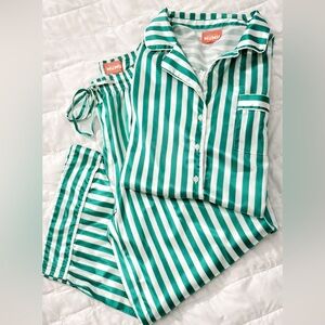 Mumu Classic PJ Set - Spearmint Stripe (Medium)